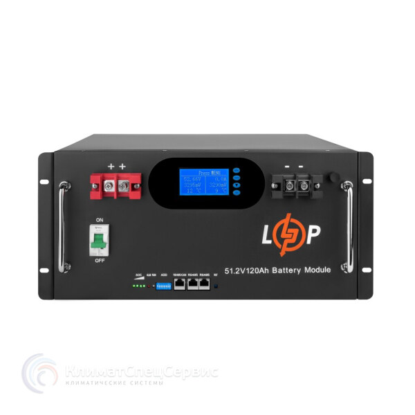 LogicPower LiFePO4 51,2V - 120 Ah 6000Wh (Smart BMS 100A) с LCD RM AB 30385
