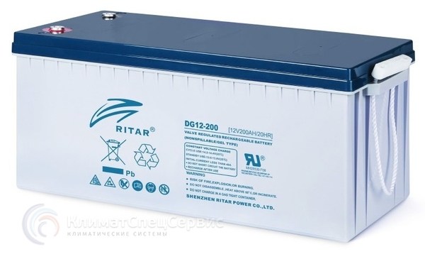RITAR DG12-200 12V 200Ah Gel