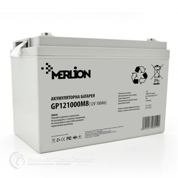 Merlion AGM GP121000M8 12 V 100 Ah