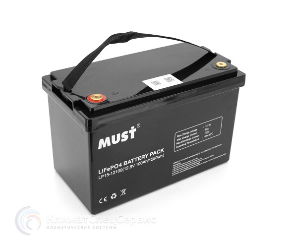 Must LiFePO4 LP15-12100 12,8V 100Ah Grade A