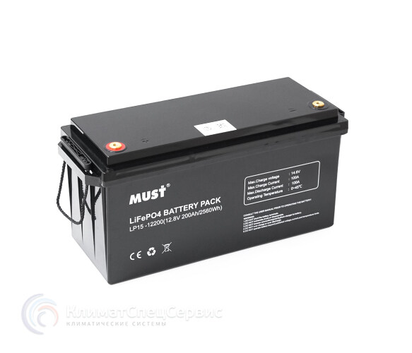 Must LiFePO4 LP15-12200 12,8V 200Ah Grade A